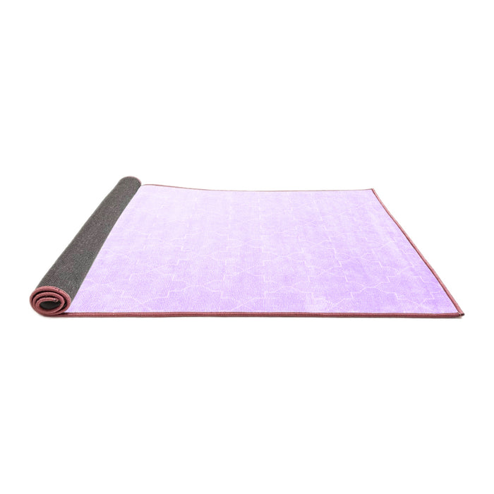 Sideview of Abstract Purple Contemporary Rug, con2097pur
