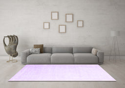Machine Washable Abstract Purple Contemporary Area Rugs in a Living Room, wshcon2097pur