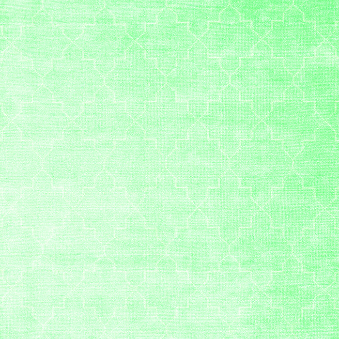 Abstract Green Contemporary Rug, con2097grn