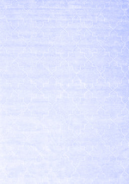 Abstract Blue Contemporary Rug, con2098blu