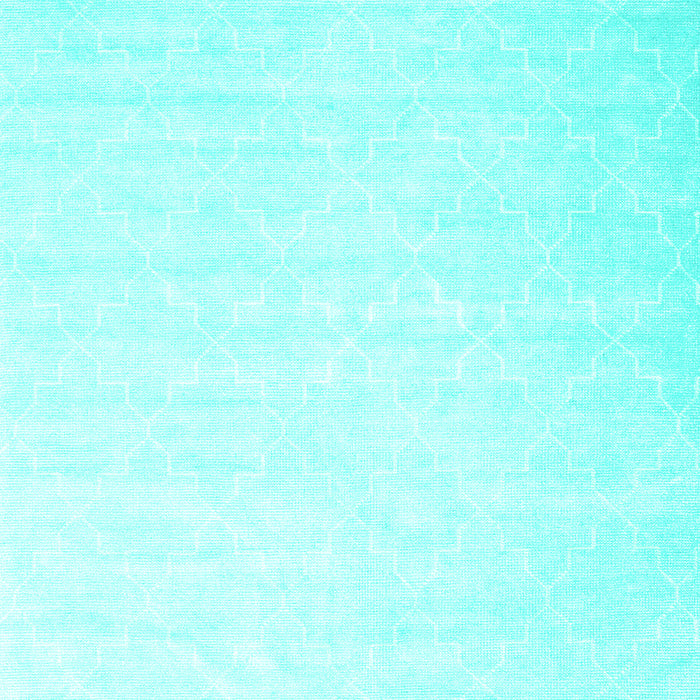 Abstract Turquoise Contemporary Rug, con2098turq