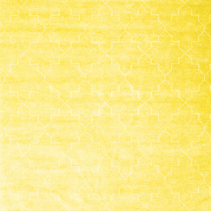 Abstract Yellow Contemporary Rug, con2098yw