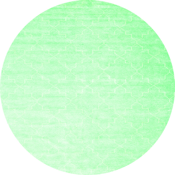 Machine Washable Abstract Green Contemporary Area Rugs, wshcon2098grn