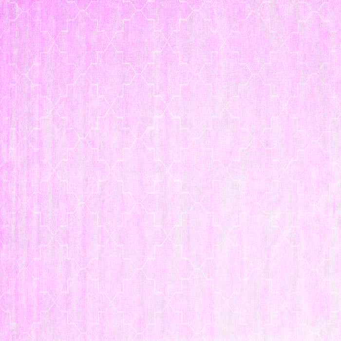 Square Machine Washable Abstract Pink Contemporary Rug, wshcon2098pnk