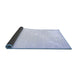 Sideview of Abstract Blue Contemporary Rug, con2098blu