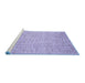 Sideview of Machine Washable Abstract Blue Contemporary Rug, wshcon2099blu