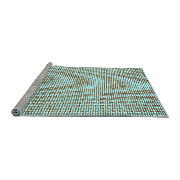 Sideview of Machine Washable Abstract Light Blue Contemporary Rug, wshcon2099lblu