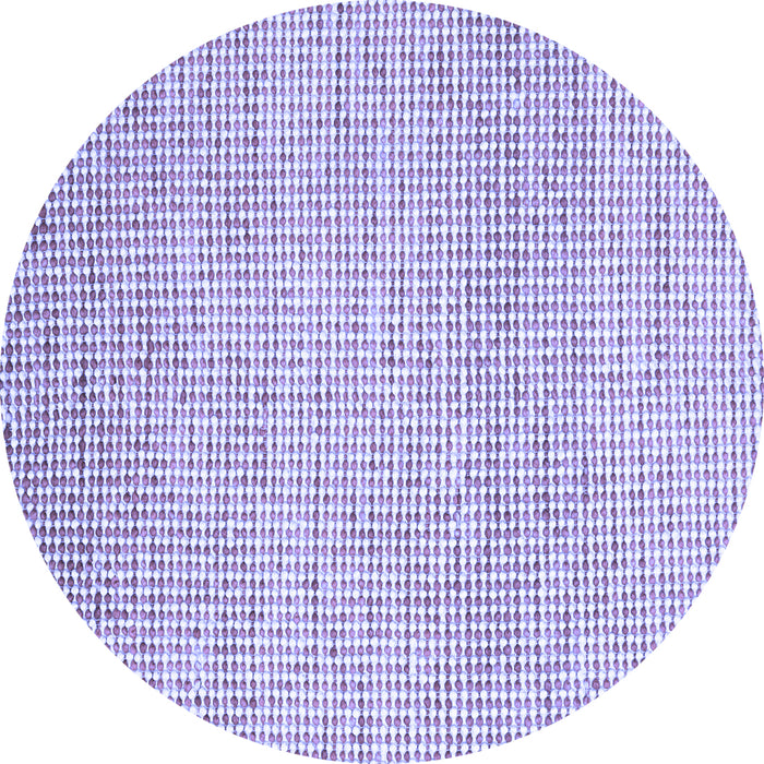 Round Abstract Blue Contemporary Rug, con2099blu