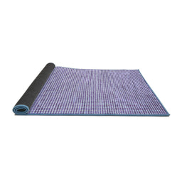 Sideview of Abstract Blue Contemporary Rug, con2099blu
