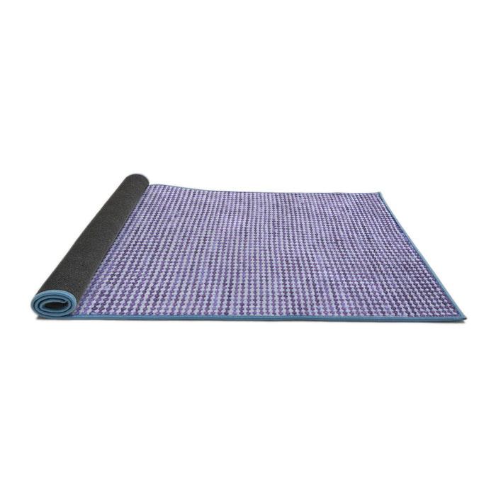 Sideview of Abstract Blue Contemporary Rug, con2099blu