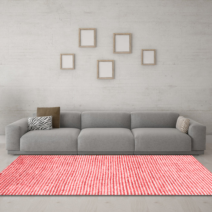Contemporary Red Washable Rugs