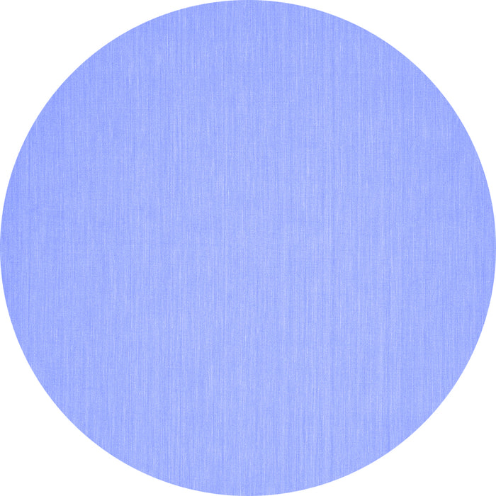 Round Machine Washable Abstract Blue Contemporary Rug, wshcon209blu