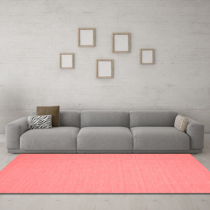 Contemporary Red Washable Rugs