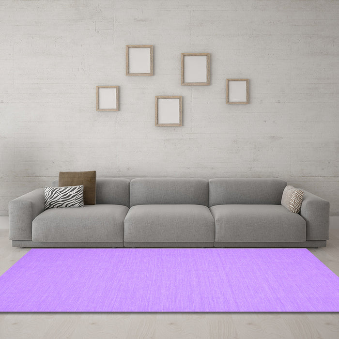 Machine Washable Abstract Purple Contemporary Area Rugs in a Living Room, wshcon209pur