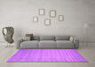 Machine Washable Abstract Pink Contemporary Rug in a Living Room, wshcon20pnk