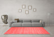 Contemporary Red Washable Rugs