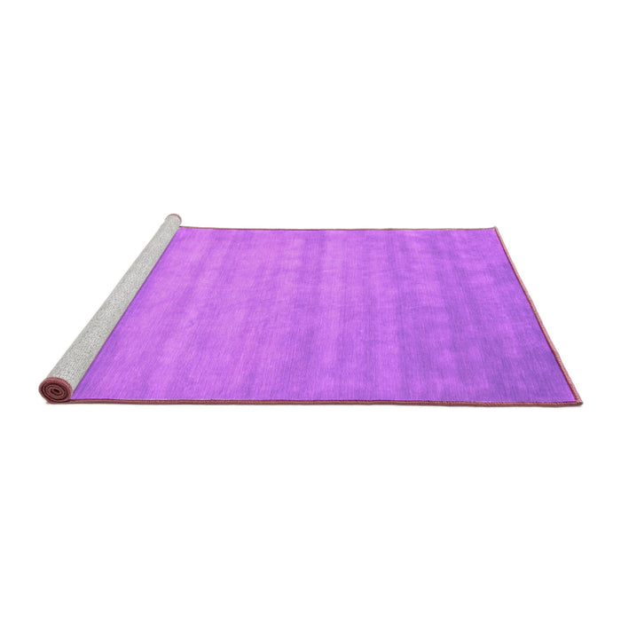 Sideview of Machine Washable Abstract Pink Contemporary Rug, wshcon20pnk