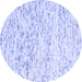 Round Solid Blue Modern Rug, con2100blu