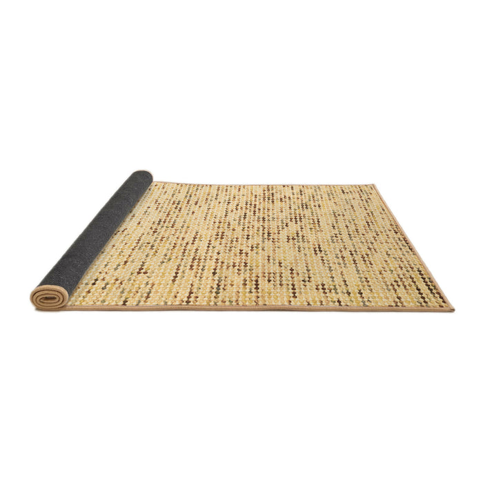 Sideview of Solid Brown Modern Rug, con2100brn