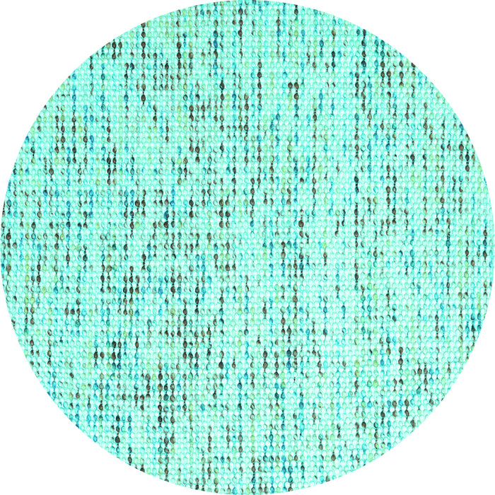 Round Solid Turquoise Modern Rug, con2100turq
