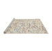 Serging Thickness of Machine Washable Contemporary Light French Beige Brown Rug, wshcon2101