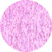 Round Solid Pink Modern Rug, con2101pnk