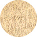 Round Solid Brown Modern Rug, con2101brn