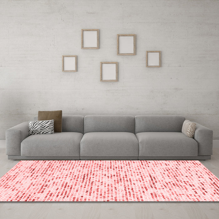Modern Red Washable Rugs