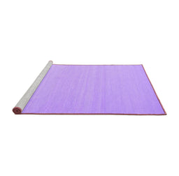 Sideview of Machine Washable Abstract Purple Contemporary Area Rugs, wshcon2102pur
