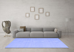 Machine Washable Abstract Blue Contemporary Rug in a Living Room, wshcon2102blu