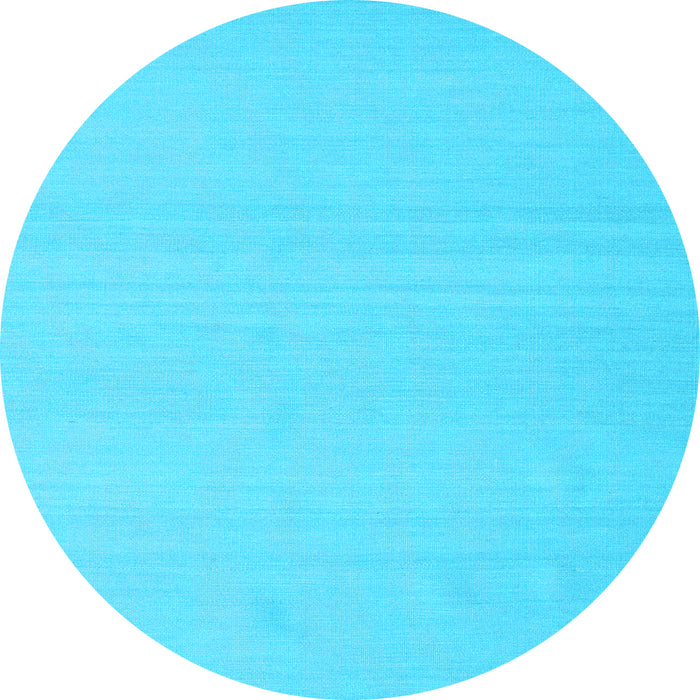 Round Abstract Light Blue Contemporary Rug, con2102lblu