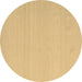 Round Abstract Brown Contemporary Rug, con2102brn