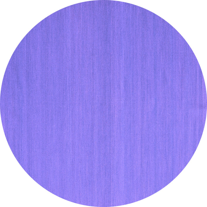 Round Abstract Purple Contemporary Rug, con2103pur