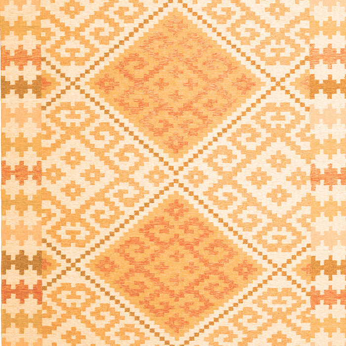 Serging Thickness of Machine Washable Southwestern Orange Country Area Rugs, wshcon2104org