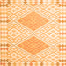 Serging Thickness of Southwestern Orange Country Rug, con2104org