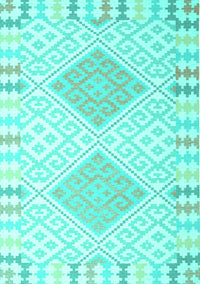 Southwestern Turquoise Country Rug, con2104turq