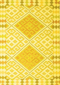 Southwestern Yellow Country Rug, con2104yw