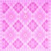 Square Southwestern Pink Country Rug, con2105pnk