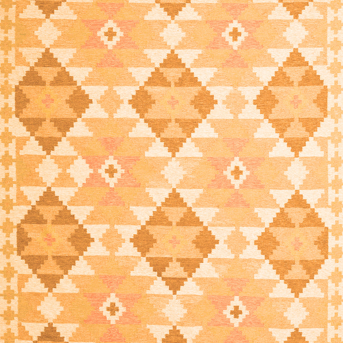 Serging Thickness of Machine Washable Southwestern Orange Country Area Rugs, wshcon2105org