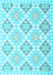 Southwestern Light Blue Country Rug, con2105lblu