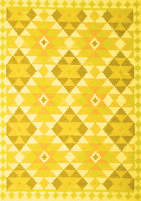 Southwestern Yellow Country Rug, con2105yw