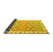 Sideview of Abstract Yellow Contemporary Rug, con2106yw