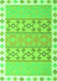 Serging Thickness of Machine Washable Abstract Green Contemporary Area Rugs, wshcon2106grn