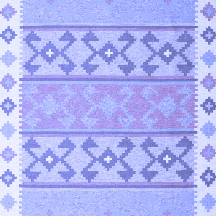 Abstract Blue Contemporary Rug, con2106blu