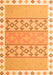 Abstract Orange Contemporary Rug, con2106org