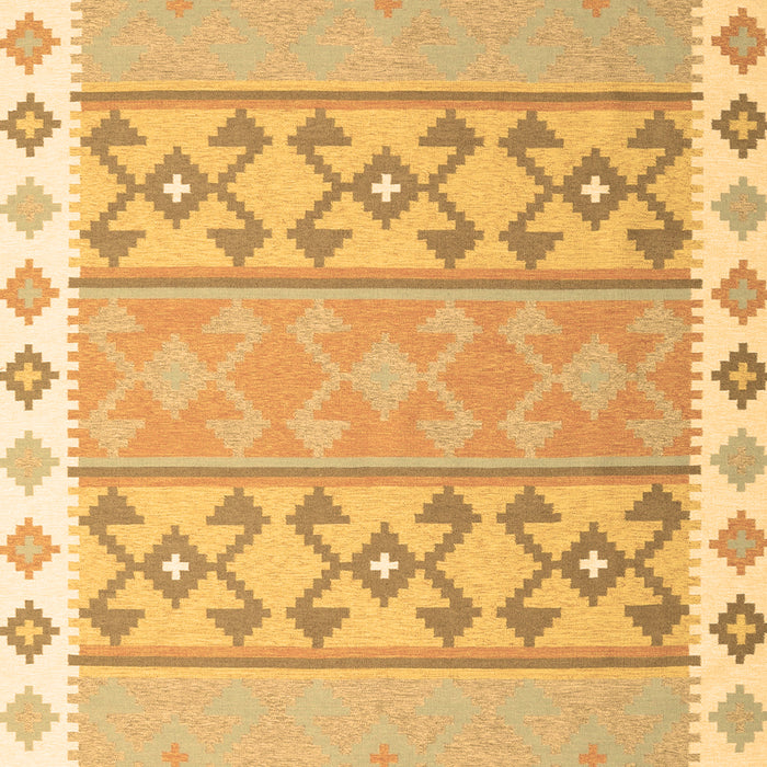 Serging Thickness of Machine Washable Abstract Brown Contemporary Rug, wshcon2106brn