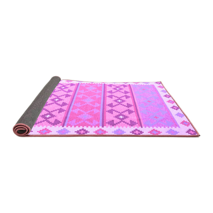 Sideview of Abstract Purple Contemporary Rug, con2106pur