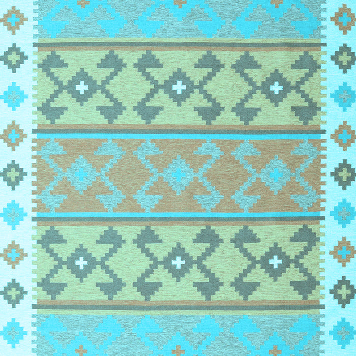 Machine Washable Abstract Light Blue Contemporary Rug, wshcon2106lblu