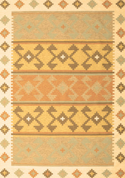 Abstract Brown Contemporary Rug, con2106brn