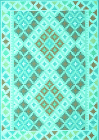 Southwestern Turquoise Country Rug, con2107turq